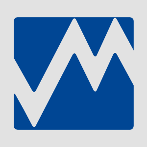 Blaue Bildmarke vom Marketing-Club Allgäu auf hellgrauem Hintergrund.